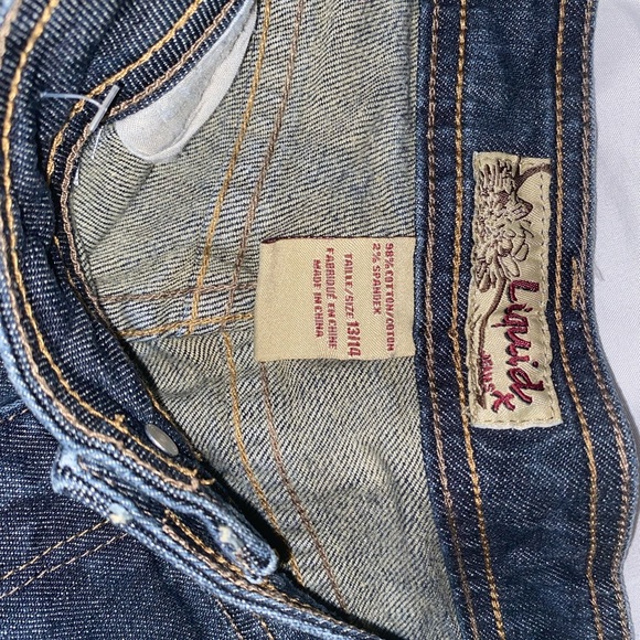 Liquid X Blue Flared Jeans - Picture 4 of 4